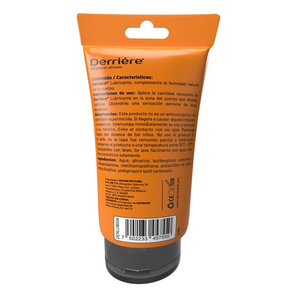 LUBRICANTE ANAL DERRIERE BASE AGUA 60ML