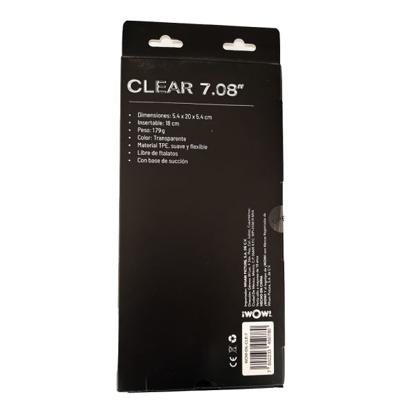 DILDO JELLY CLEAR 7.0