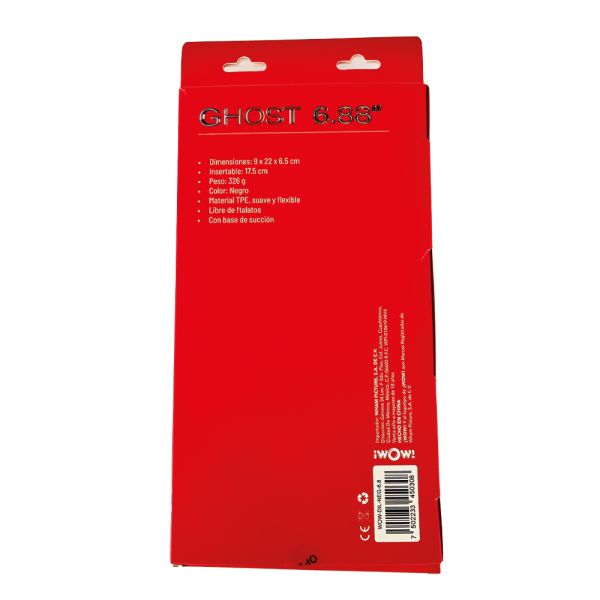 DILDO CRISTALINO GHOST 6.8 HUMO