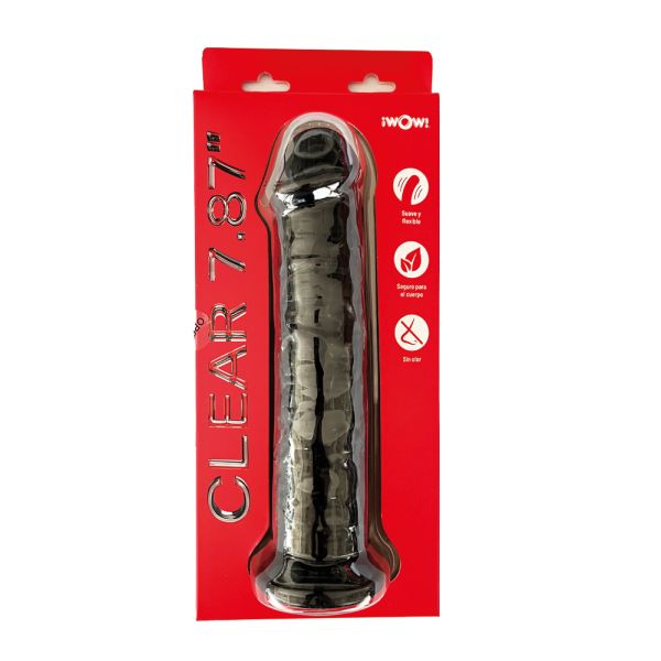 DILDO JELLY CLEAR 7.8